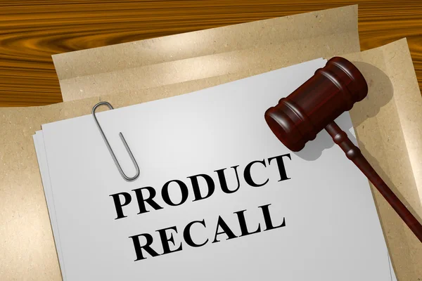 Productconcept Recall — Stockfoto