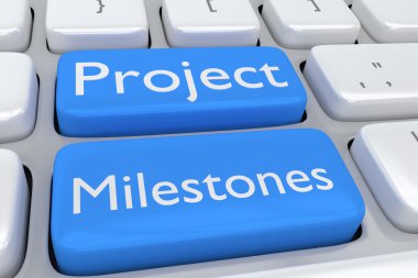 Proje kilometre taşlarını kavramı