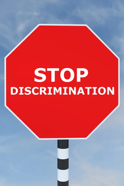 Cesser la discrimination concept — Photo