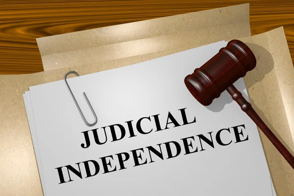 Concepto de independencia judicial — Foto de Stock