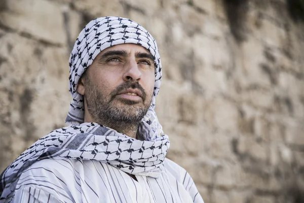 Keffiyeh Arab ember — Stock Fotó