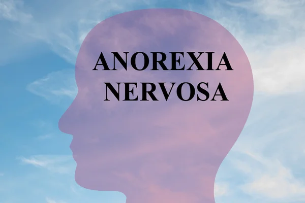 Anorexia Nervosa koncepció — Stock Fotó