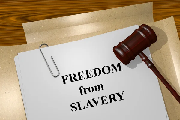 Liberdade do conceito de escravidão — Fotografia de Stock