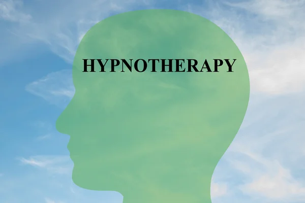 Hipnoterapi baş kavramı — Stok fotoğraf