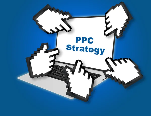 Concepto de estrategia PPC — Foto de Stock