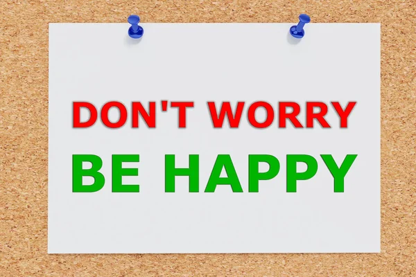 Don't Worry, be Happy concept — Stock Photo, Image