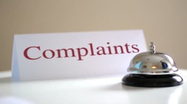 Müşteriler şikayet hizmet Resepsiyon zili