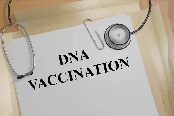 Concetto di vaccinazione del DNA — Foto Stock