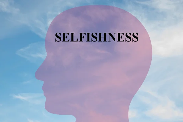 Concepto de ilustración del egoísmo — Foto de Stock