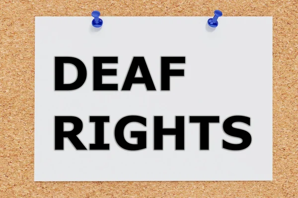 Deaf Rights concept — Stock Photo, Image