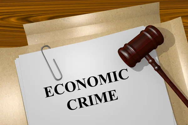 Ekonomisk brottslighet koncept — Stockfoto