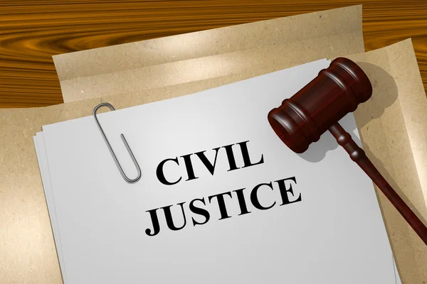 Concepto de justicia civil — Foto de Stock