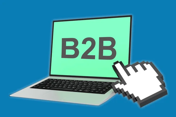 B2b 概念图 — 图库照片