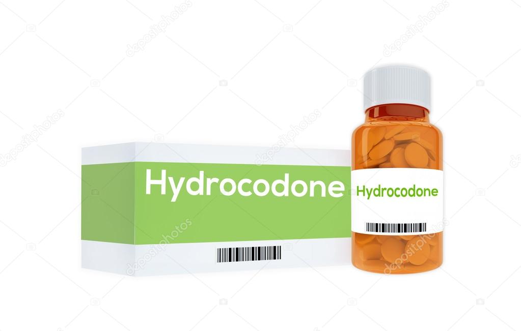 Hydrocodone concept  illustration