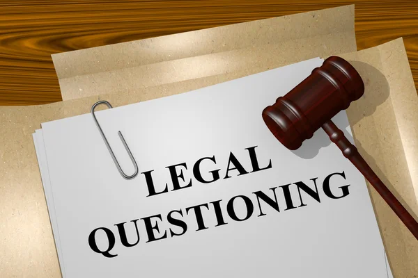 Yasal Questioning kavramı — Stok fotoğraf