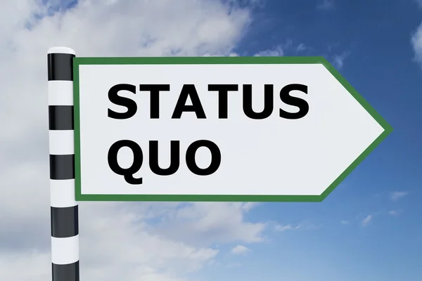 Concetto di Status Quo — Foto Stock