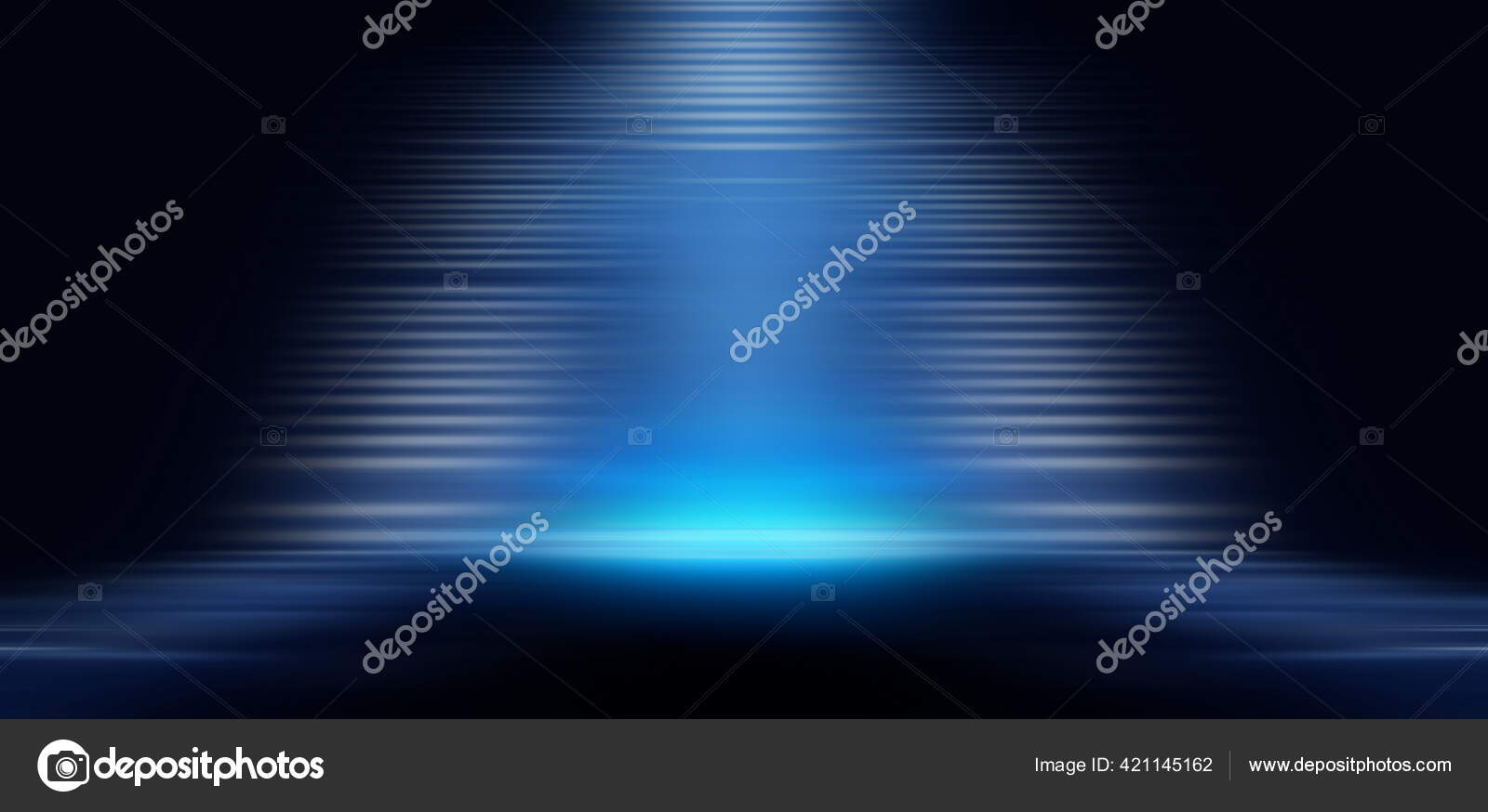 Modern Minimalistic Futuristic Studio Background Dark Background Lines  Spotlights Neon — Stock Photo © Vitalina_G #421145162, image size:1600x874