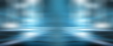 Işık efekti, bulanık arkaplan. Islak asfalt, şehrin gece görüşü, beton zeminde neon yansımalar. Gece boş sahne, stüdyo. Karanlık soyut arka plan, karanlık boş sokak. Gece şehir sonra 