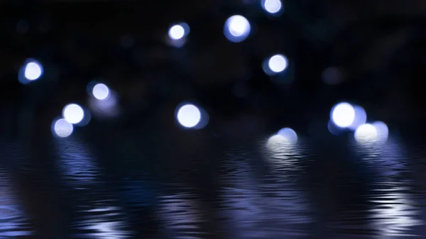 Light Effect Dark Background Bright Lights Blur Bokeh Reflection Neon — Stock Photo, Image