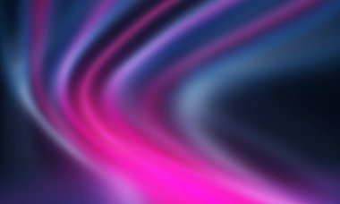 Soyut fütürist boş sahne, suda ışık yansıması, neon ışık. Düz çizgiler, sıvı çizgiler.