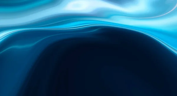 Fond Bleu Abstrait Avec Des Lignes Des Rayons Lisses Liquide — Photo