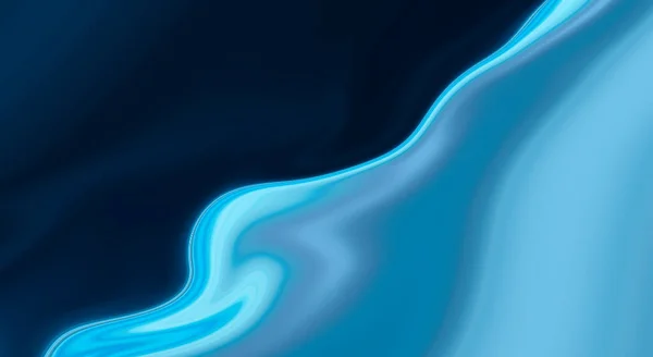 Fond Bleu Abstrait Avec Des Lignes Des Rayons Lisses Liquide — Photo
