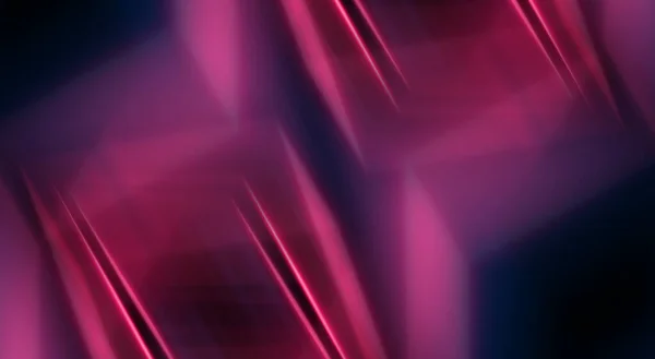 Dunkler Abstrakter Futuristischer Hintergrund Leuchtende Leuchtlinien Neonfarbene Linien Formen Rosa — Stockfoto