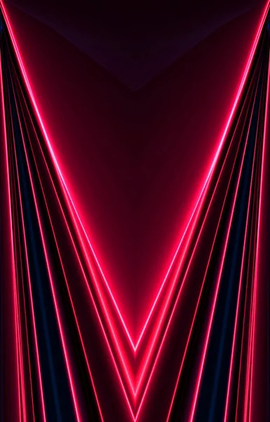 Dark Abstract Futuristic Background Neon Lines Glow Neon Lines Shapes — Stock Photo, Image