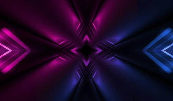 Lege Donkere Abstracte Achtergrond Achtergrond Van Lege Showscene Glow Neon — Stockfoto
