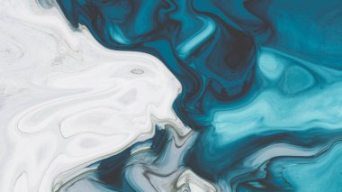 Sıvı akrilik reçine tasviri. Boşanmalar, pürüzsüz çizgiler, renkler. İnci modülasyonları. Akrilik, epoksi, yarım tonlu soyutlama. 3d illüstrasyon