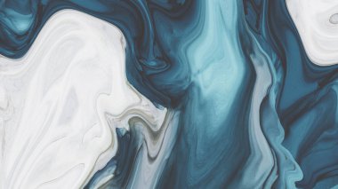 Sıvı akrilik reçine tasviri. Boşanmalar, pürüzsüz çizgiler, renkler. İnci modülasyonları. Akrilik, epoksi, yarım tonlu soyutlama. 3d illüstrasyon