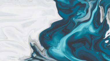 Sıvı akrilik reçine tasviri. Boşanmalar, pürüzsüz çizgiler, renkler. İnci modülasyonları. Akrilik, epoksi, yarım tonlu soyutlama. 3d illüstrasyon