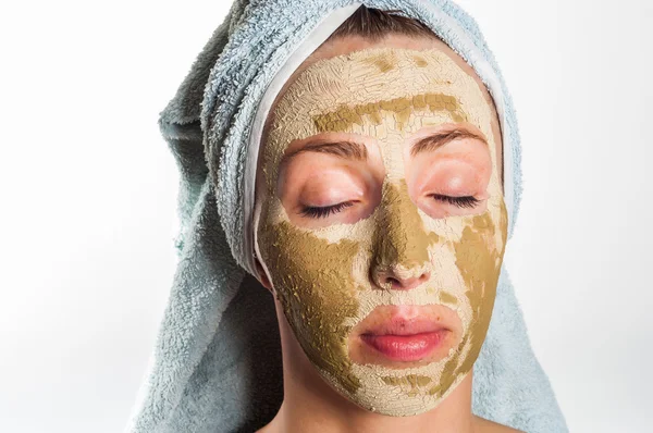 Facial mask green mask — Stock Photo, Image