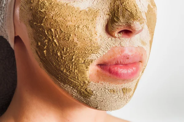 Facial mask green mask — Stock Photo, Image