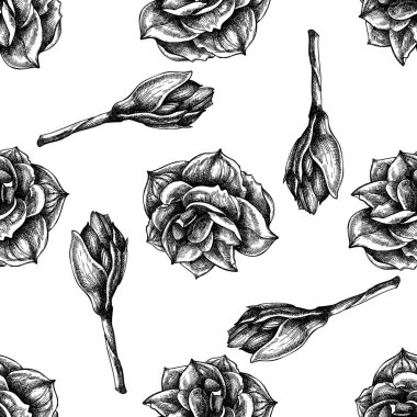 Siyah ve beyaz amiriyle kusursuz bir desen.