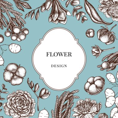 İncir ağacı, okaliptüs, şakayık, pamuk, frezya, brunya...