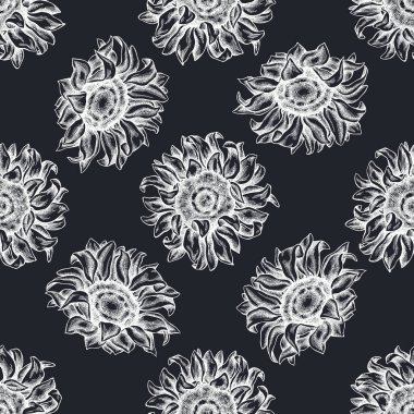 Elle çizilmiş tebeşirle kusursuz desen