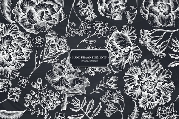 Tebeşir balmumu çiçekli çiçek tasarımı, beni unutmayın çiçek, tansi, ardisia, brassica, dekoratif lahana