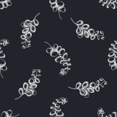 Elle çizilmiş tebeşirle kusursuz desen