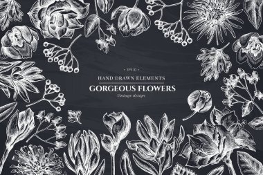 Tebeşir viburum, hiperikum, lale, aster, lökosadendron, amilis içeren çiçek tasarımı