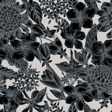 Plumeria, allamanda, katip davulu, champak, etlingera, ixora...