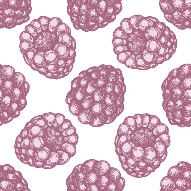 Elle çizilmiş pastel ahududu desenli kusursuz.