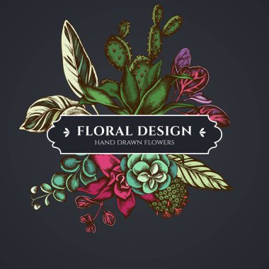 Çiçek desenli, çiçekli, iresine, kalanchoe, calathea, guzmania, kaktüs desenli