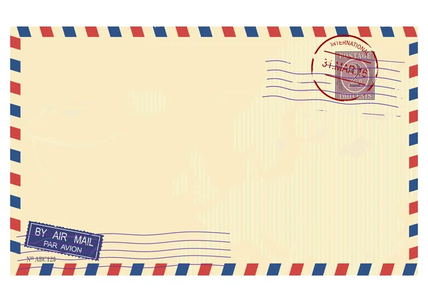 Airmail envelope. Vector — Stock Vector