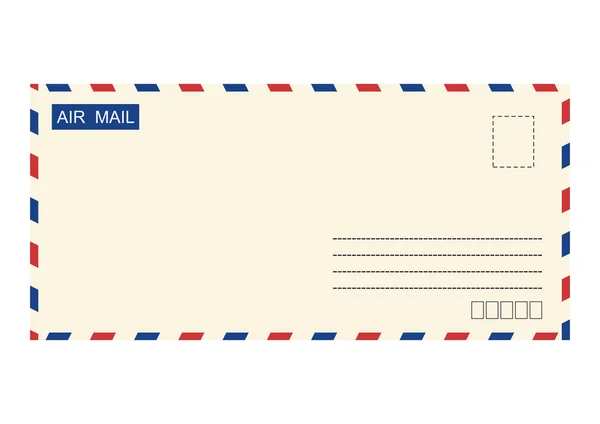 Airmail envelope. Vector — Stock Vector