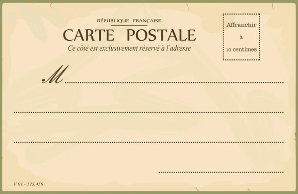 Postal Vintage — Archivo Imágenes Vectoriales