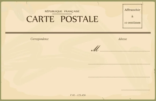 Postal Vintage — Archivo Imágenes Vectoriales