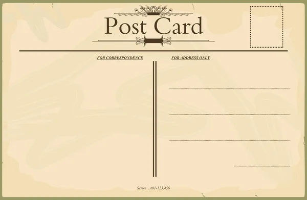 Vintage postcard — Stock Vector