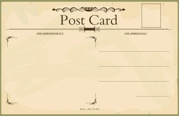 Carte postale Vintage — Image vectorielle