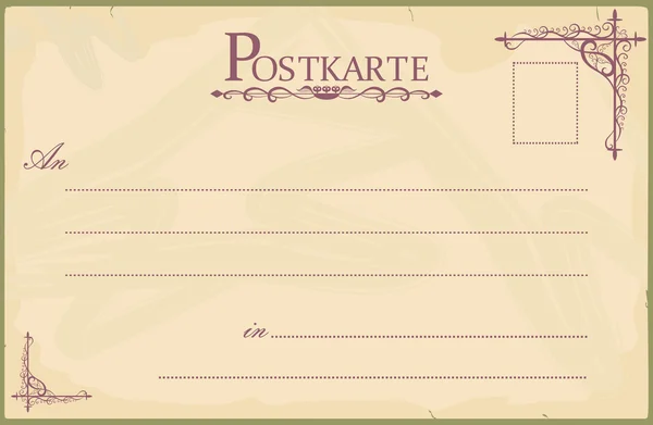 Carte postale Vintage — Image vectorielle